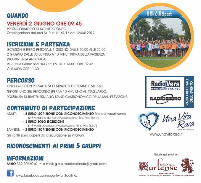 Country Run 3 Colline - Informazioni