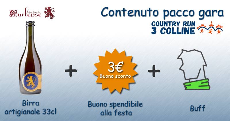 Country Run 3 Colline - Pacco gara