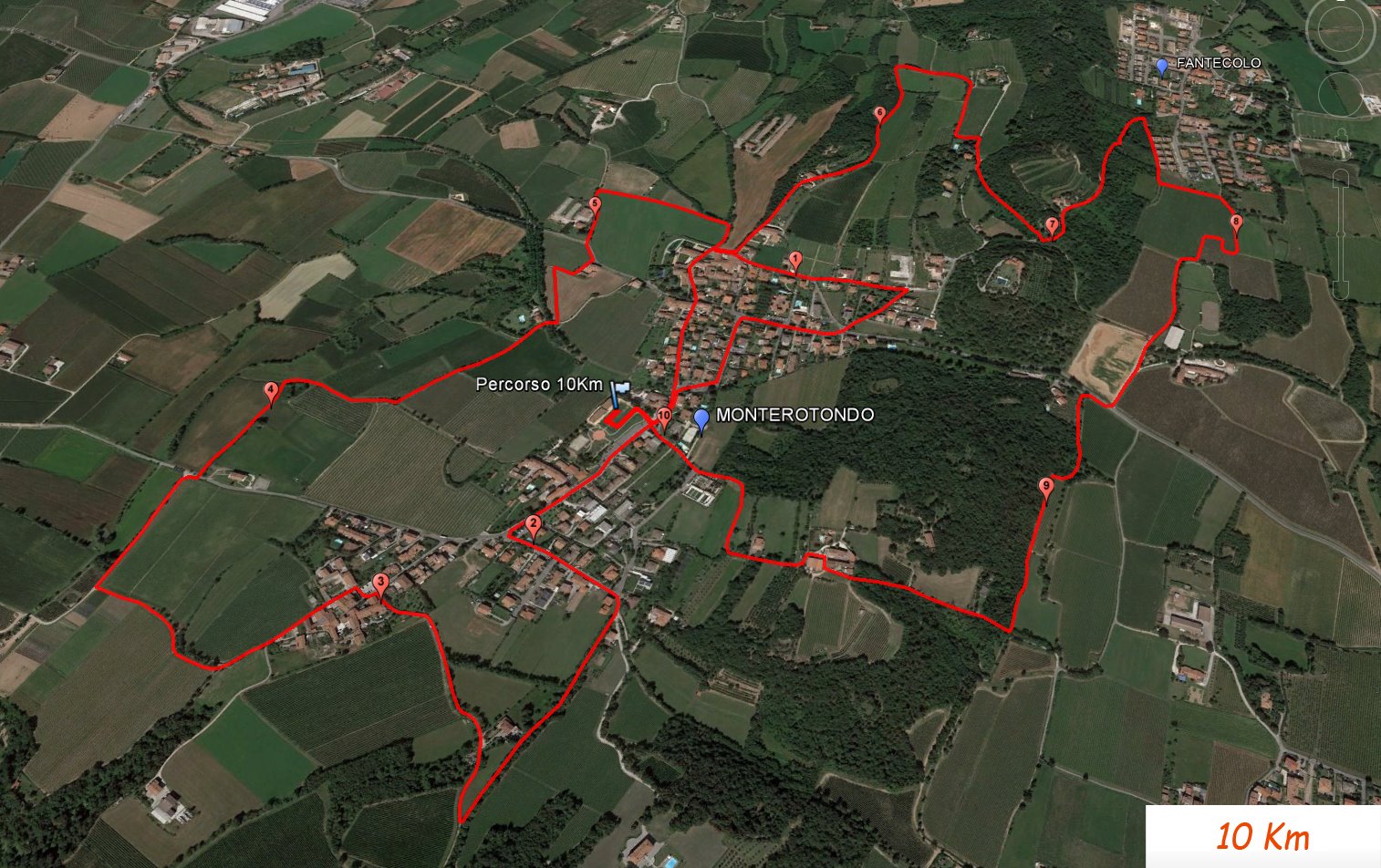 Contry Run 3 Colline - percorso 10 Km